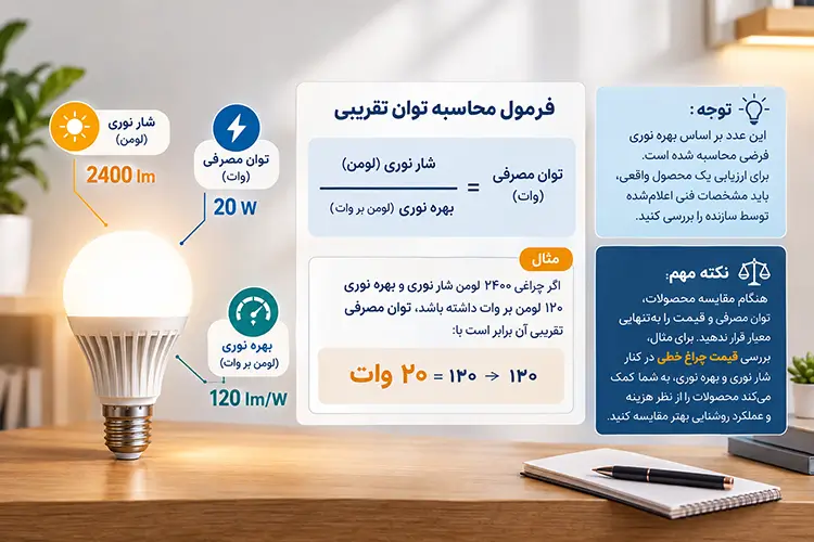 محاسبه لومن
